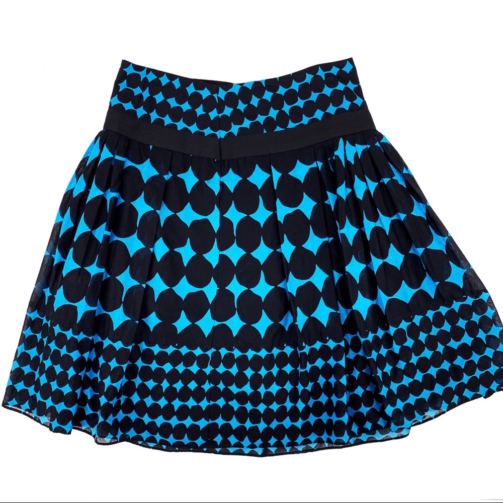 Apt 9 Blue and Black Polka Dot Skirt Sz 8